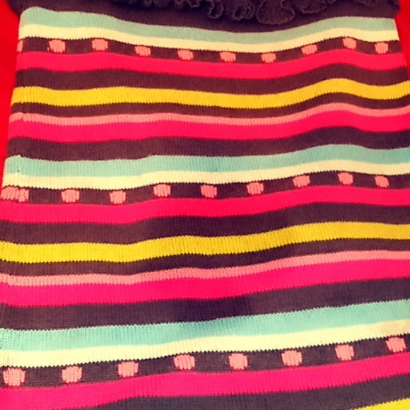 Striped girls sweater dress size 10/12 - Picture 3 of 4